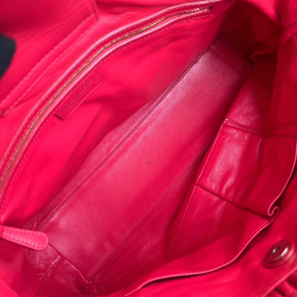 Authentic Christian Dior Red Delices Gaufre Cannage Soft Leather Quilted Bag - Picture 9 of 16